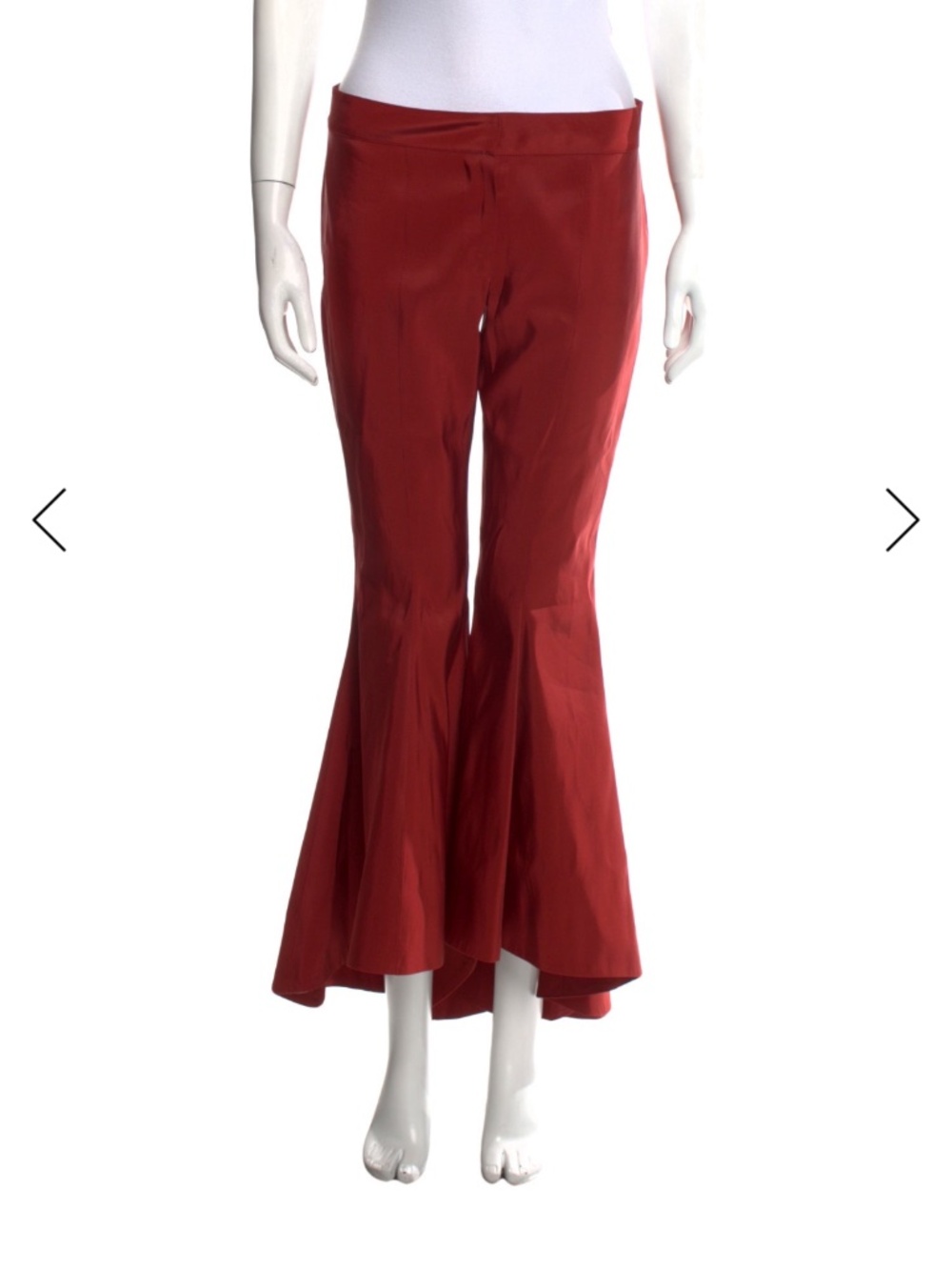 Rosie Assoulin Women's Flare Pants Red Color Size XS